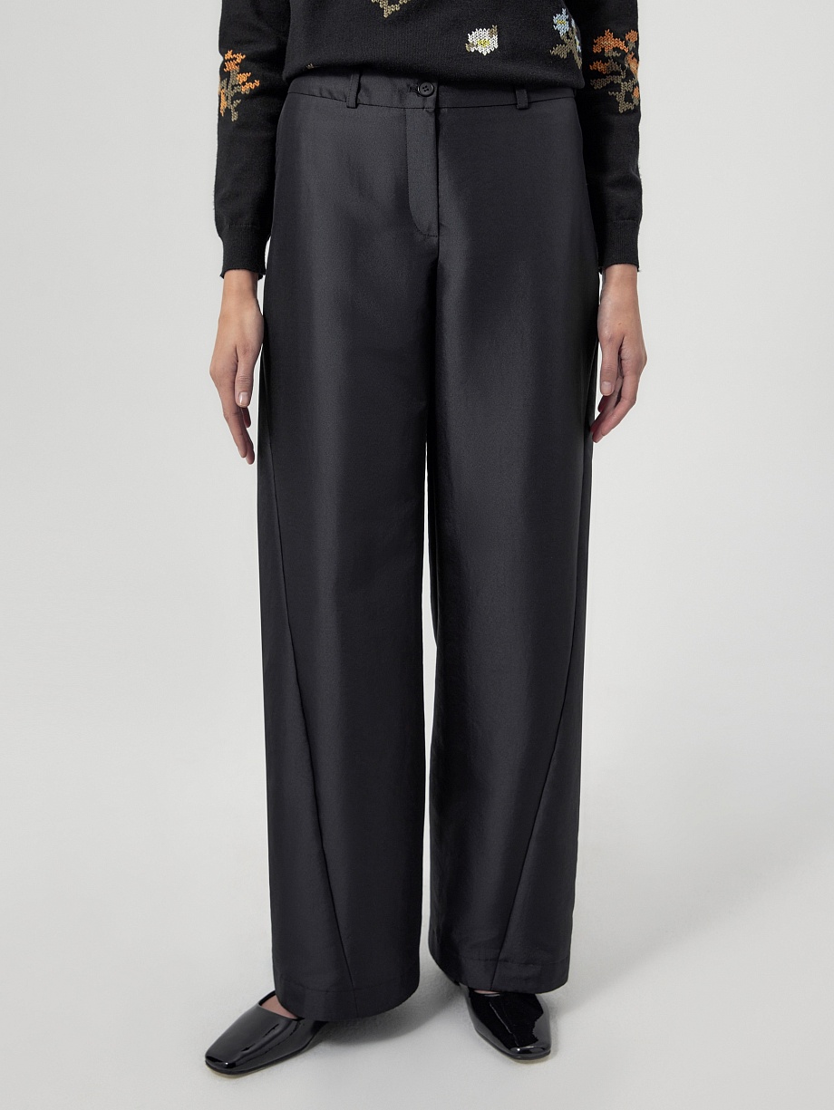 Брюки широкие