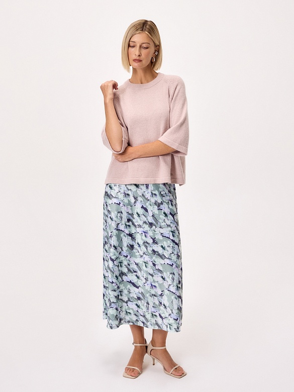 Джемпер из смесовой пряжи с ангорой и люрексом POMPA арт.3218010kn2215