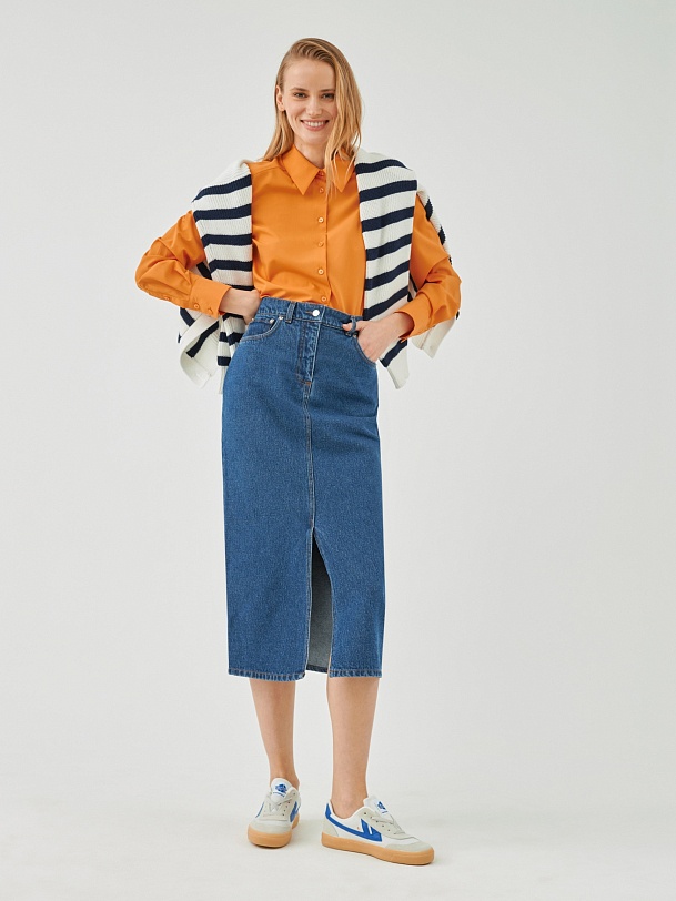 Женская классическая рубашка