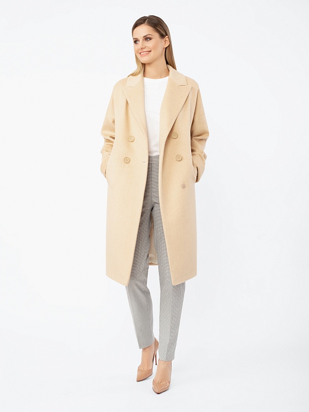 Пальто-кокон женское демисезонное