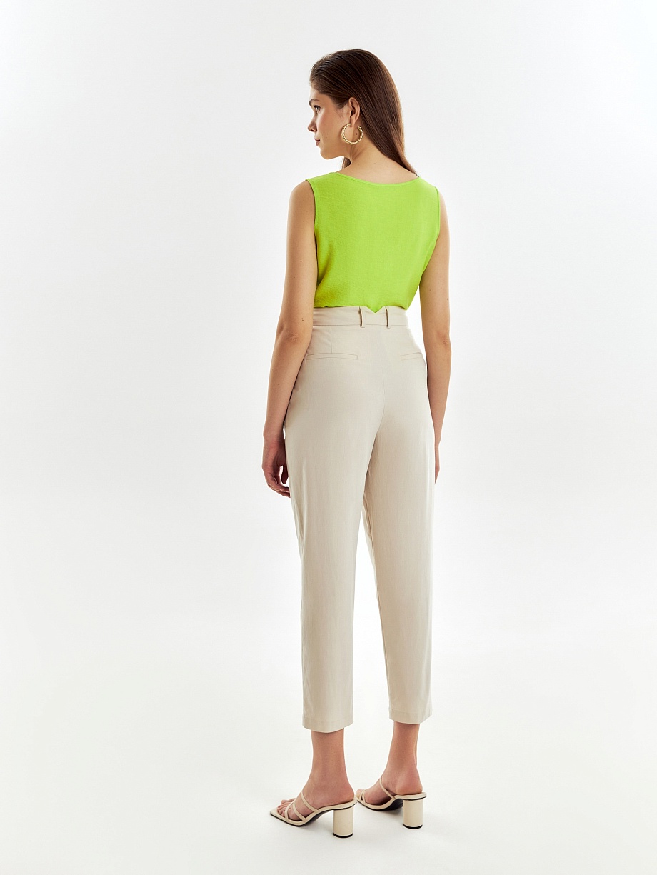 Брюки-бананы укороченные