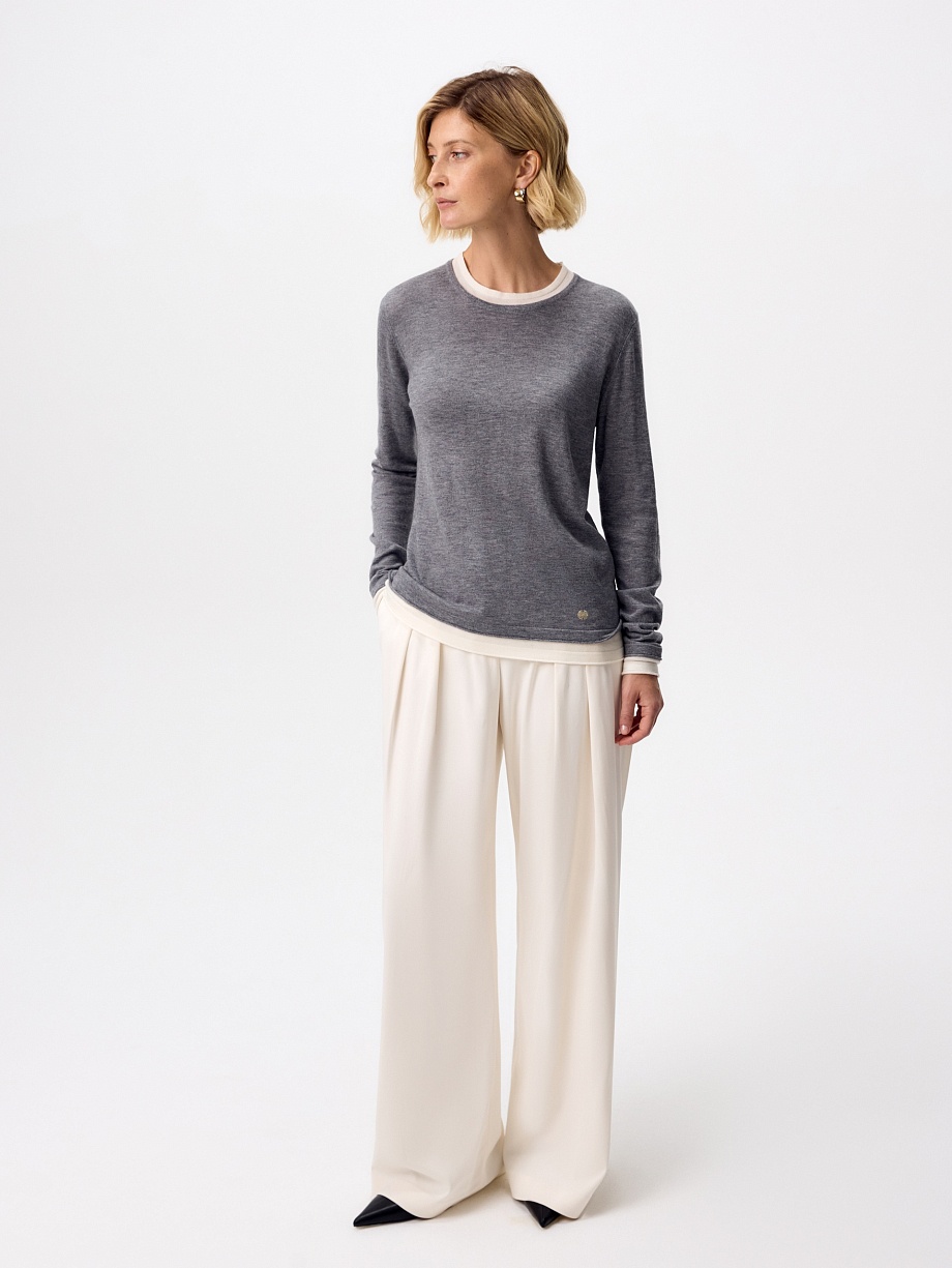 Джемпер из тонкого трикотажа