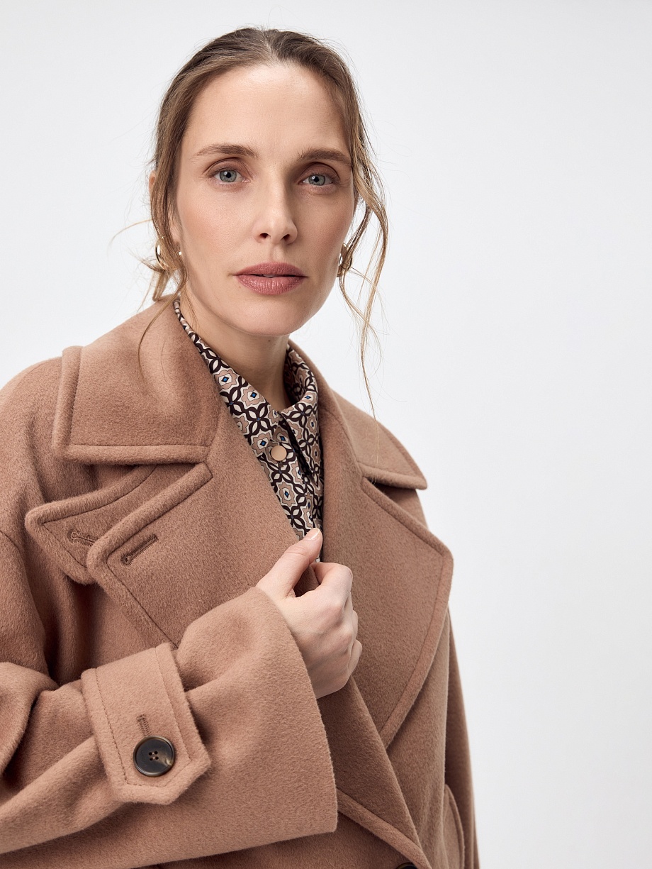 Укороченное пальто бушлат с мембраной