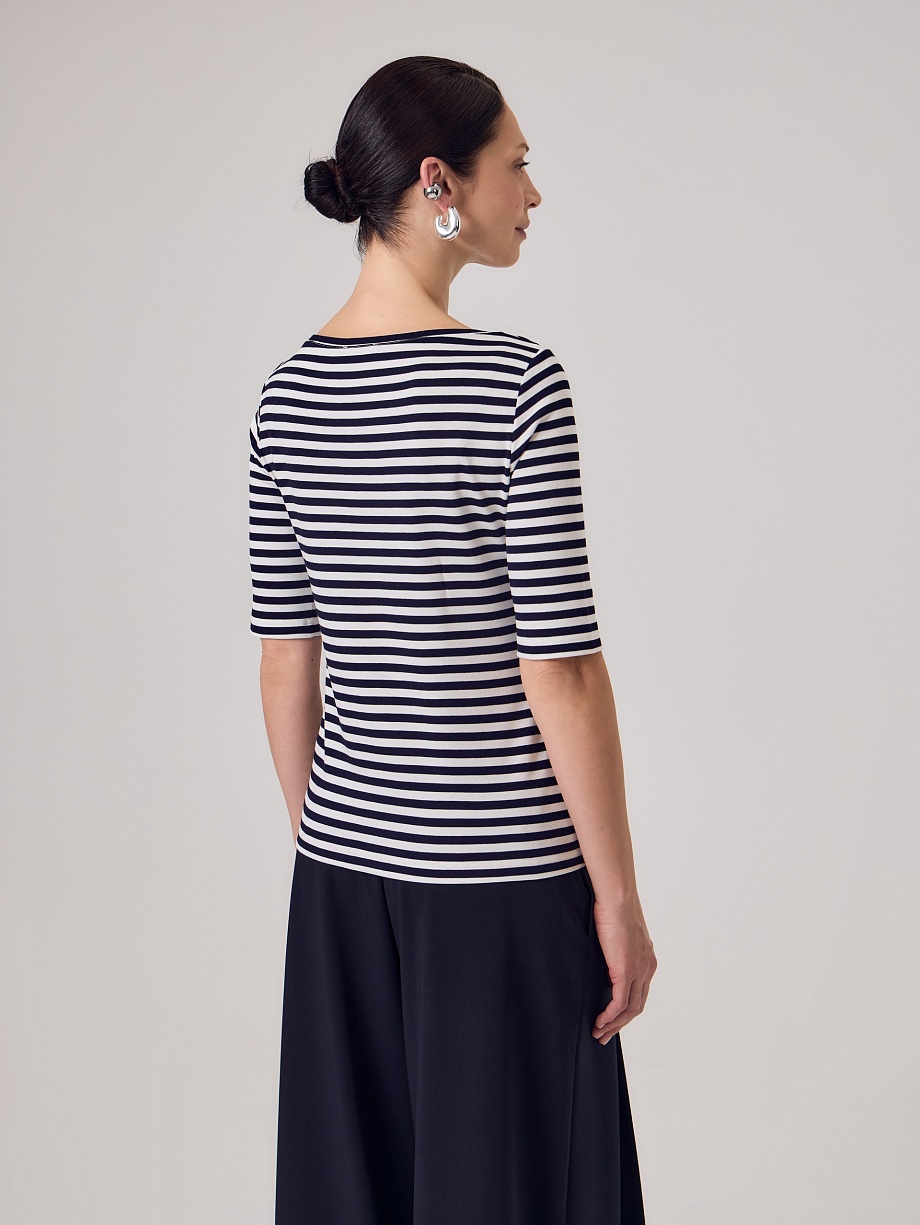 Трикотажный джемпер в полоску