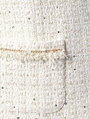 Укороченный жакет из твида с пайетками POMPA арт.2100423mc0190