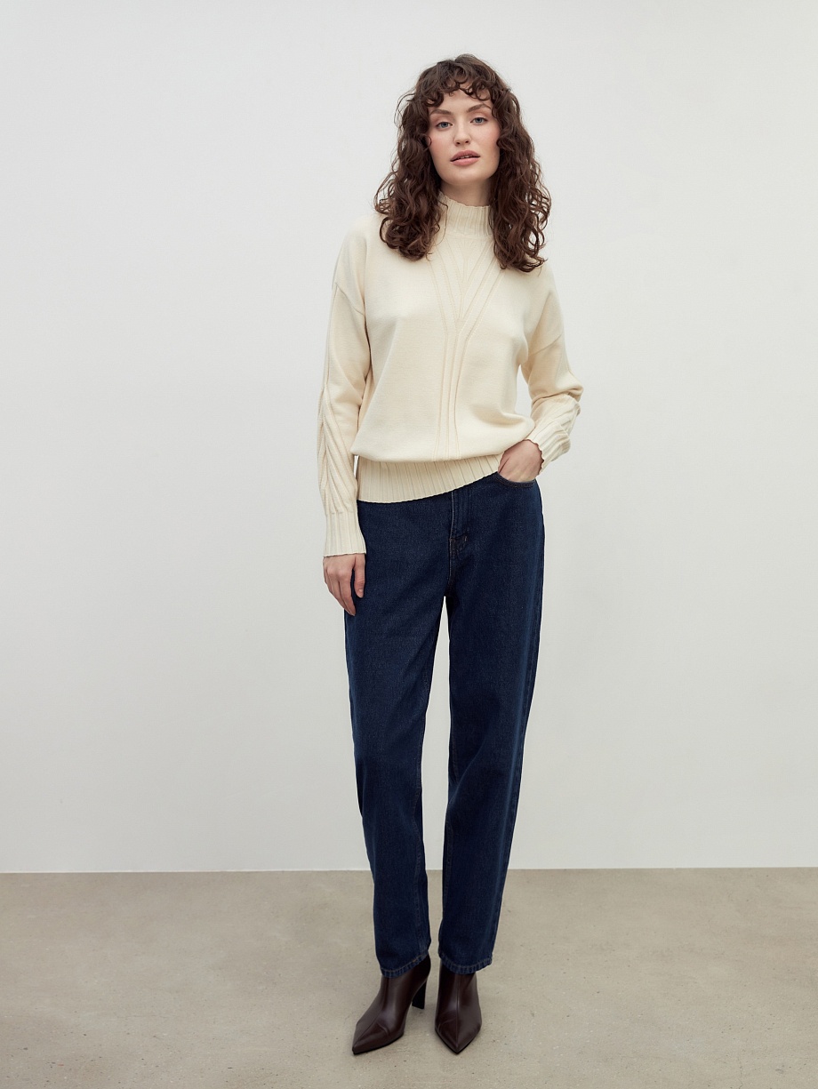 Свитер из вискозы и овечьей шерсти