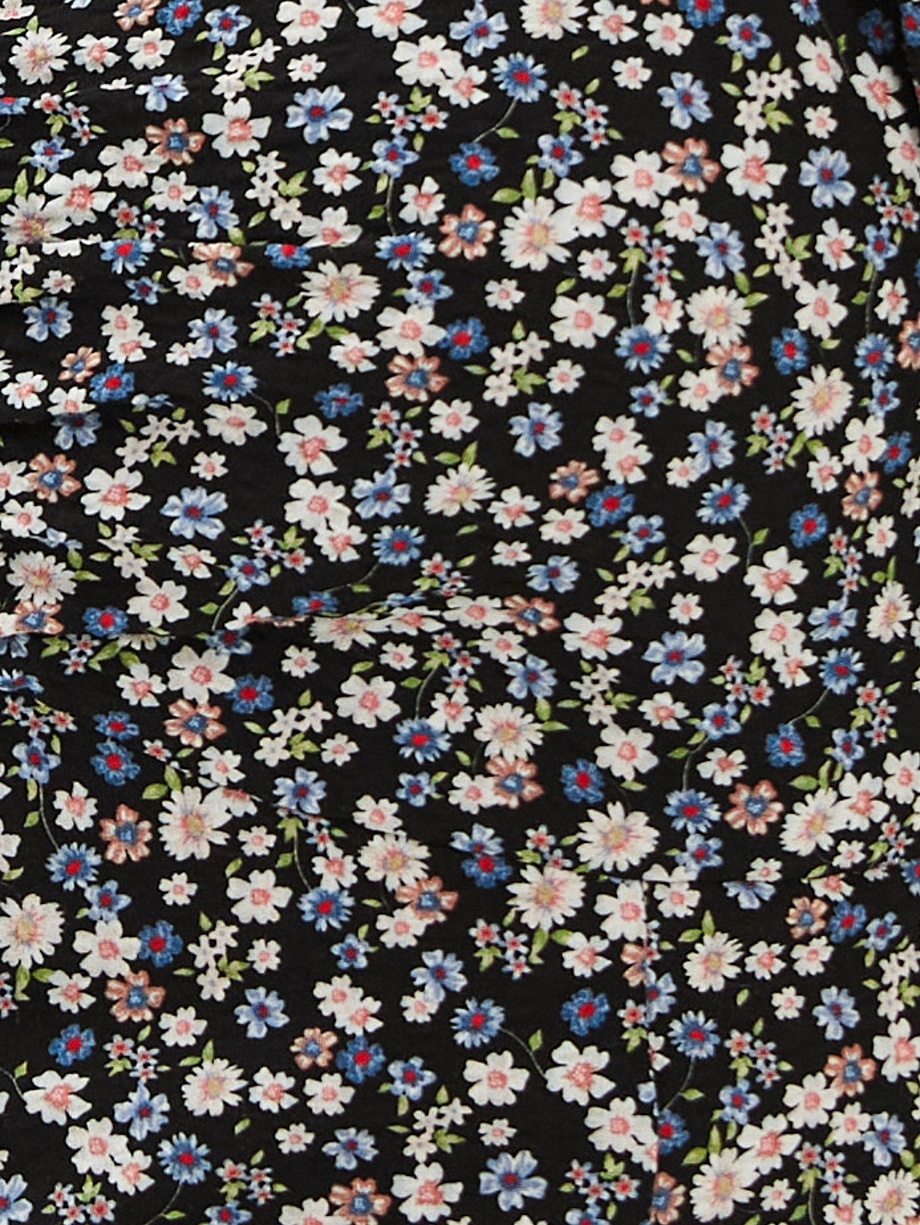 Летнее платье из хлопка с разрезом