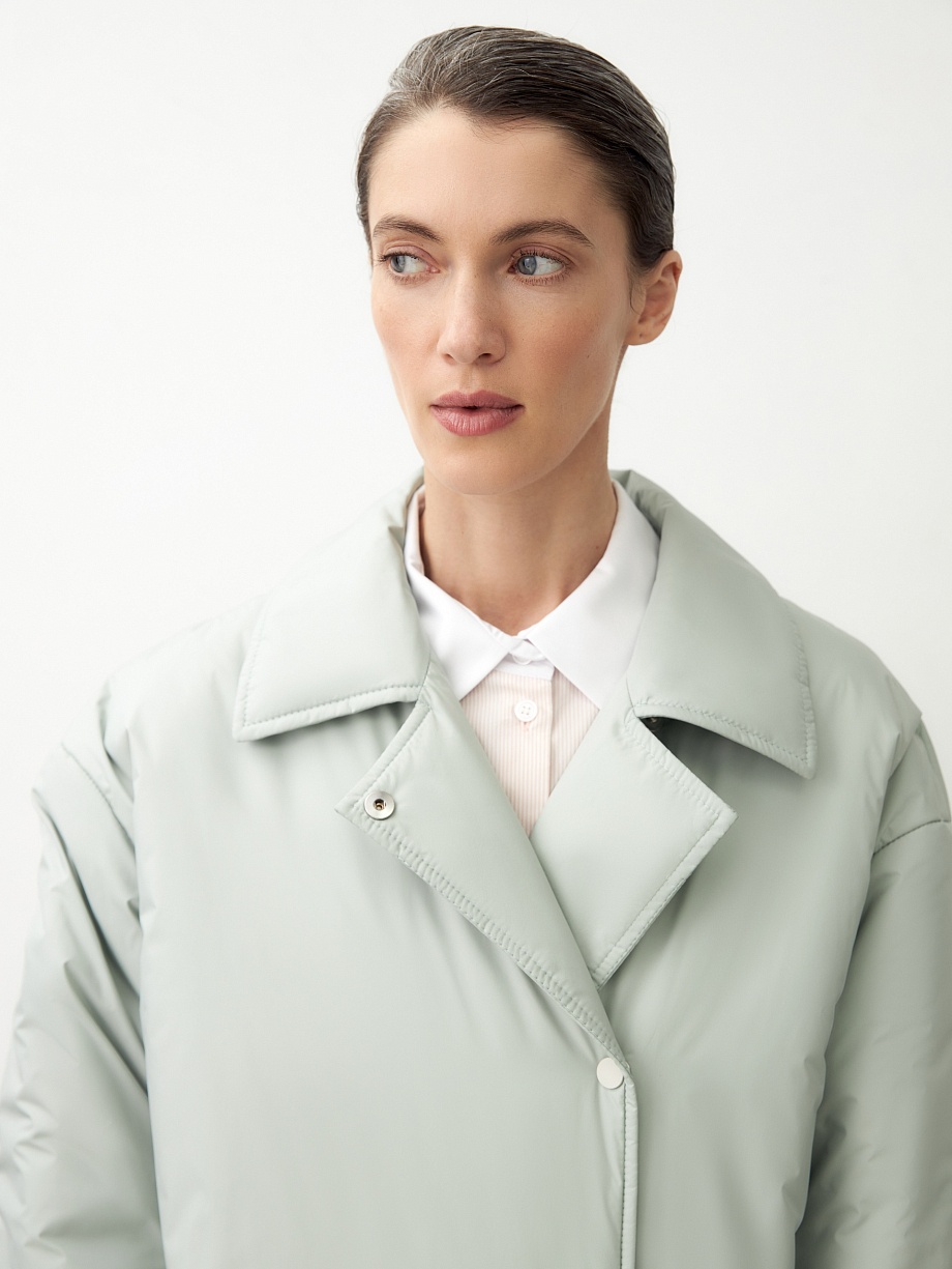 Пальто из плащёвой ткани с мембраной