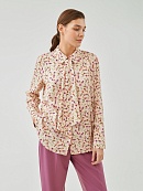 Романтичная прямая блуза из 100% вискозы POMPA арт.3148250gm0590