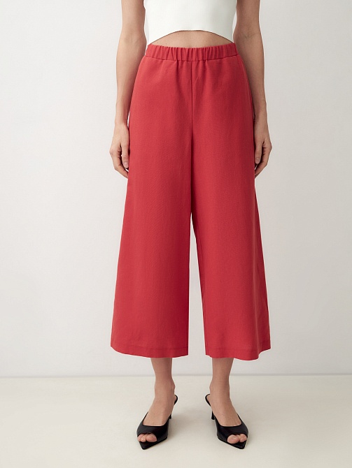 Летние брюки из льна и хлопка