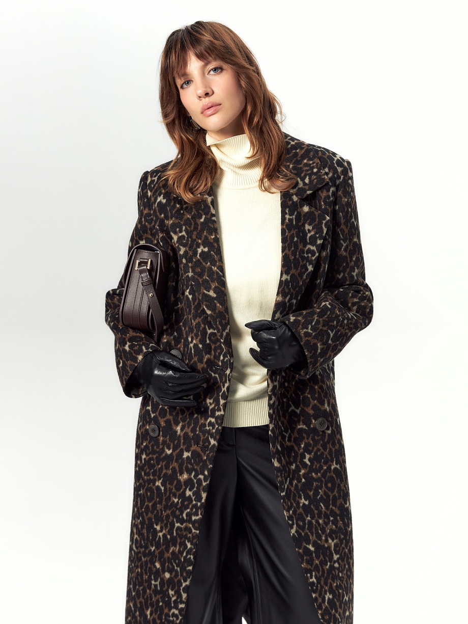 Пальто из шерсти с мембраной и утеплённой спинкой