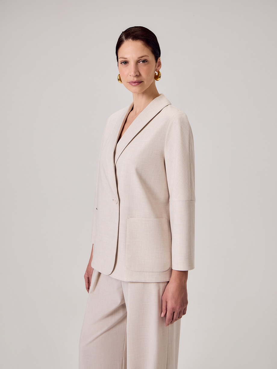 Жакет с укороченным рукавом