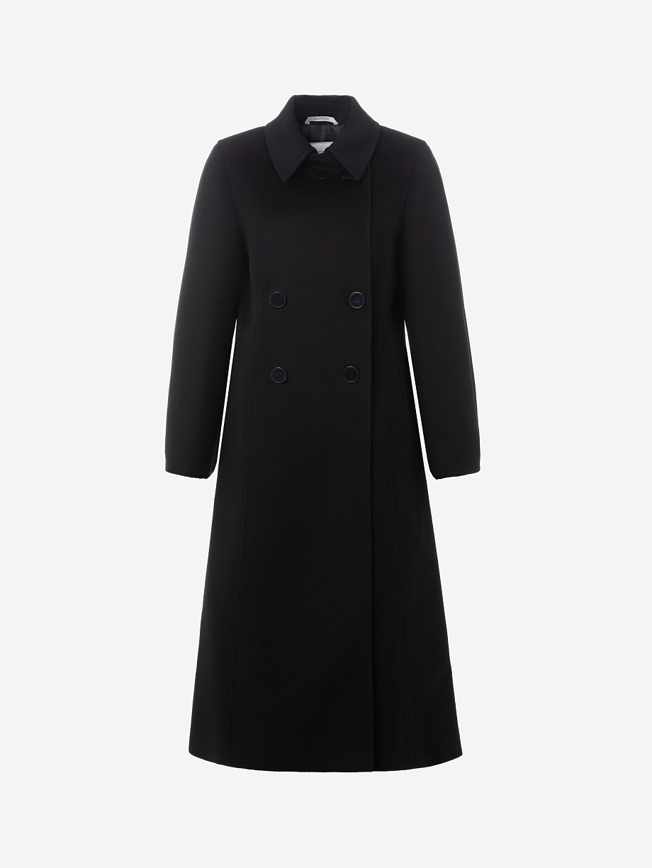 Пальто из шерсти с мембраной и утеплённой спинкой