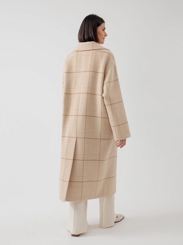 Шерстяное демисезонное пальто с мембраной