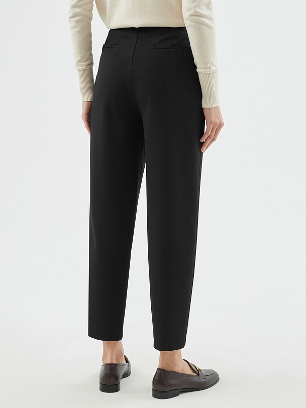 Укороченные брюки из костюмной ткани