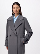 Пальто из шерсти с мембраной, утеплённой спинкой и съёмным капюшоном POMPA арт.1015642p90092