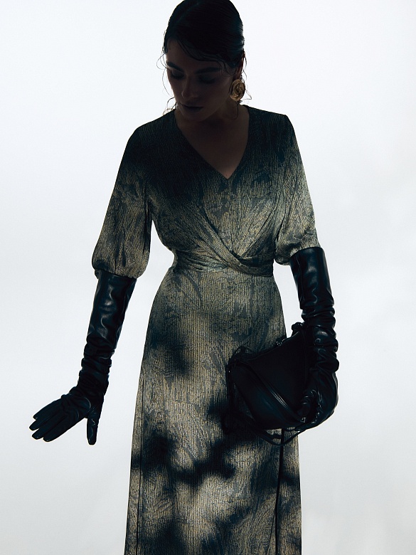 Платье с драпировкой POMPA арт.2139700so0890