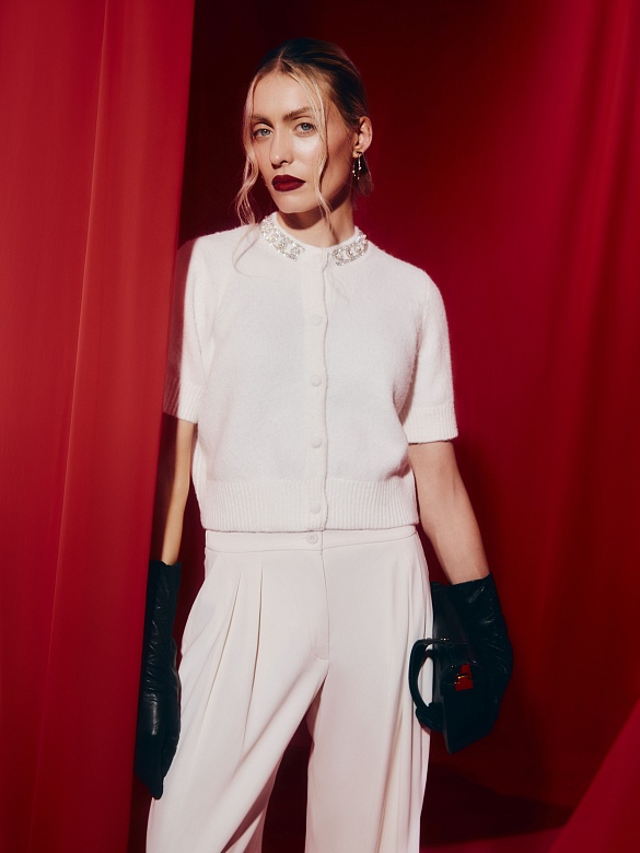 Кардиган из вискозы с добавлением шерсти POMPA арт.2610590kn0603