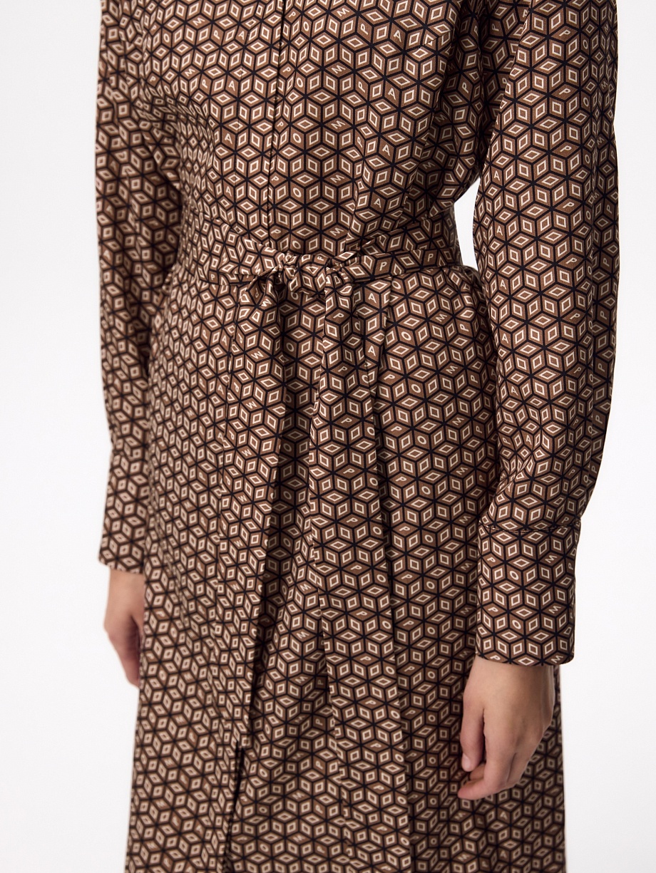 Платье-рубашка из 100% вискозы