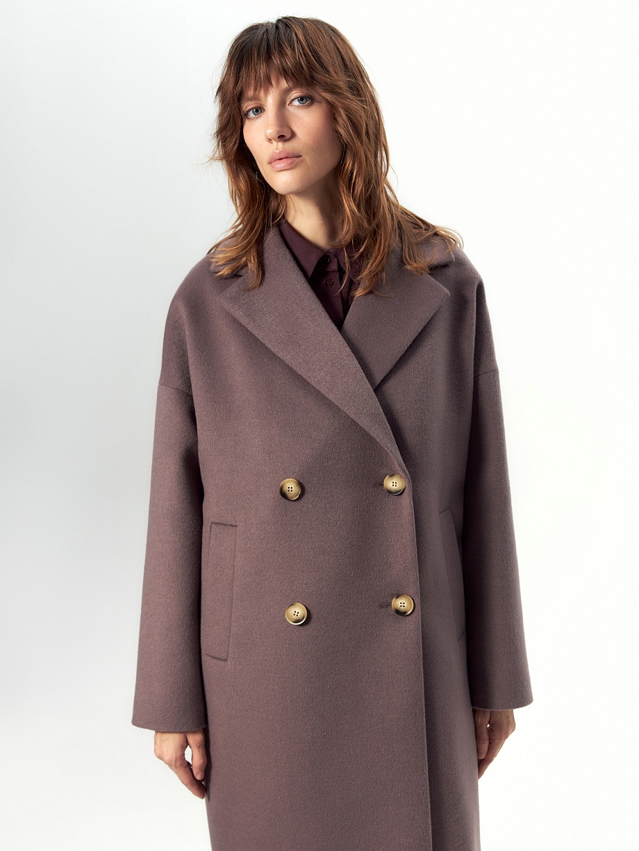 Шерстяное пальто с мембраной