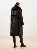 Пальто зимнее со съемным воротником из натуральной ламы POMPA арт.1013260i60199