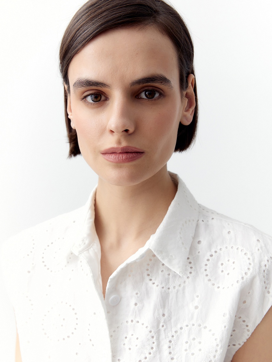 Укороченная блуза из 100% хлопка