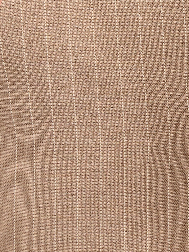 Укороченные зауженные брюки из костюмной ткани 