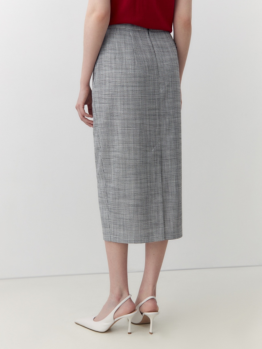 Юбка-карандаш из твидовой ткани