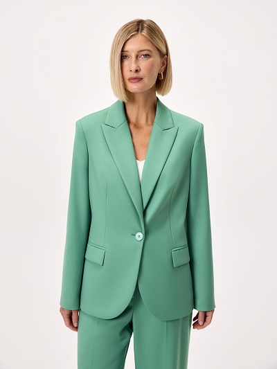 Жакет из костюмной ткани с вискозой POMPA