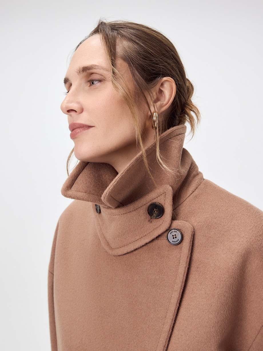 Укороченное пальто бушлат с мембраной