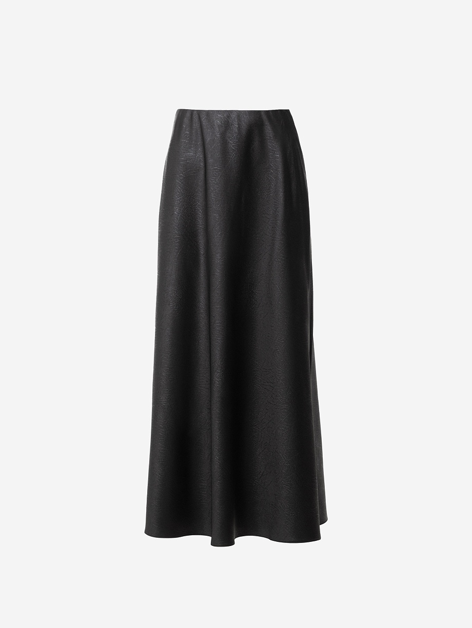 Юбка из фактурного атласа