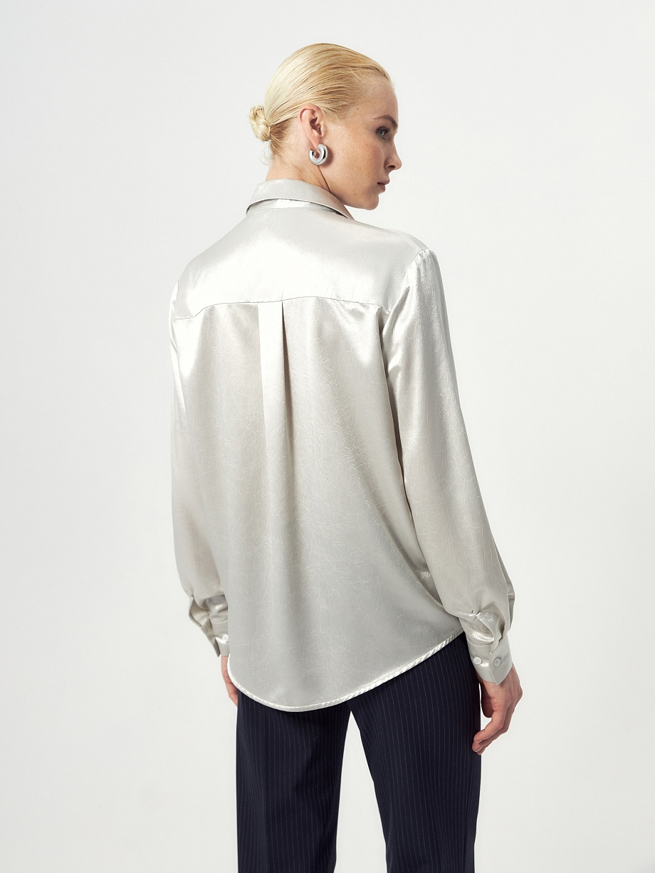 Рубашка из атласа