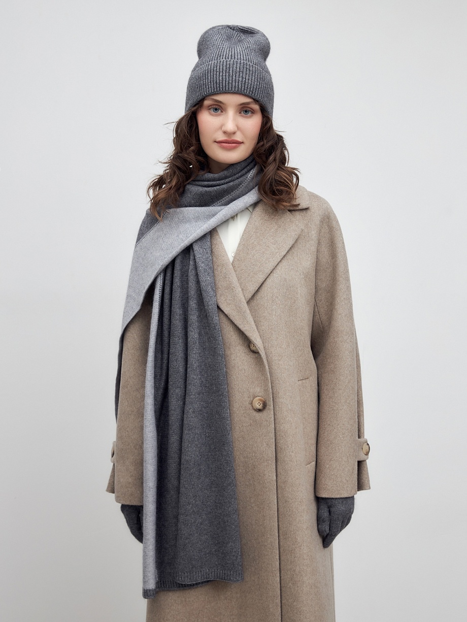 Мягкий шарф с шерстью и ангорой