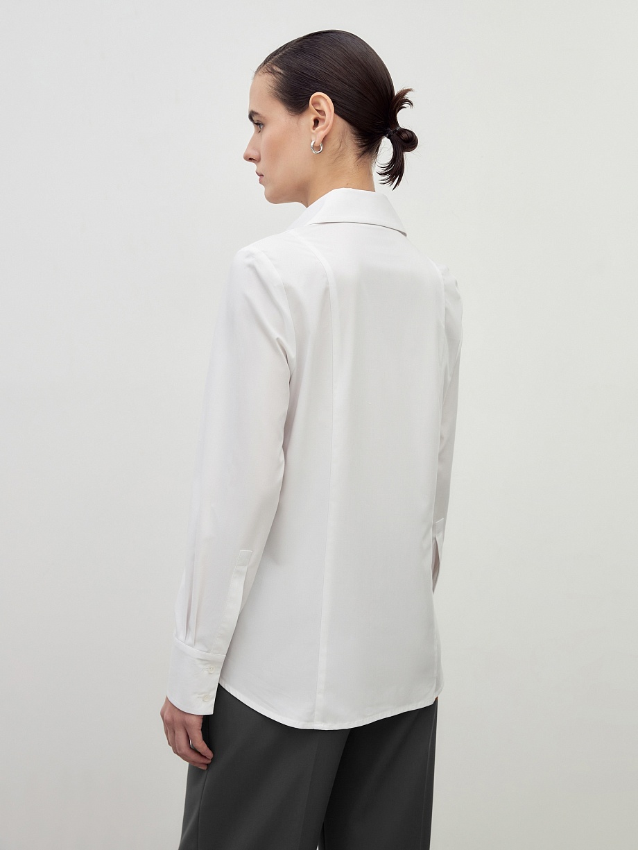 Классическая белая блуза 
