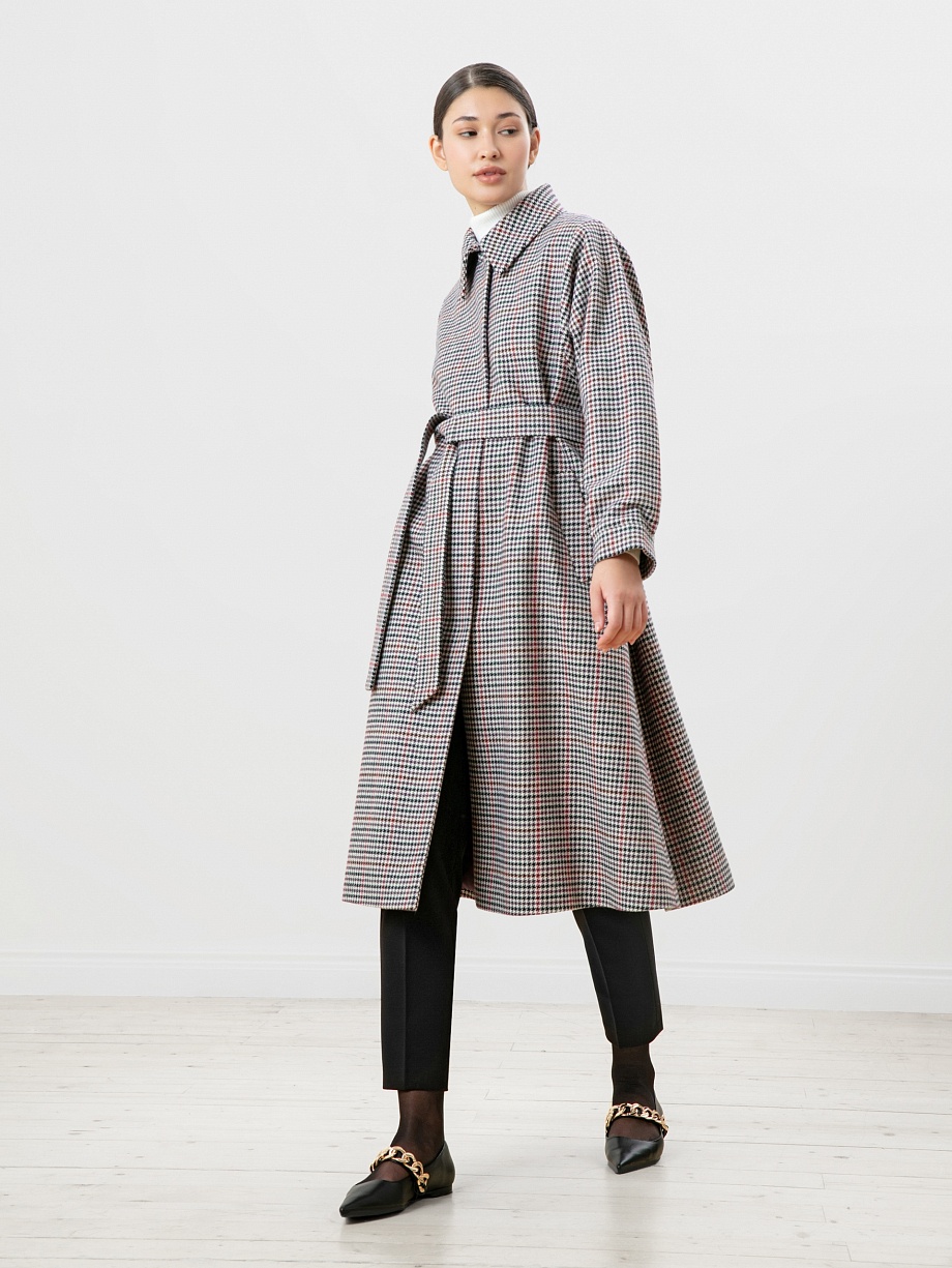 Шерстяное пальто демисезонное с мембраной