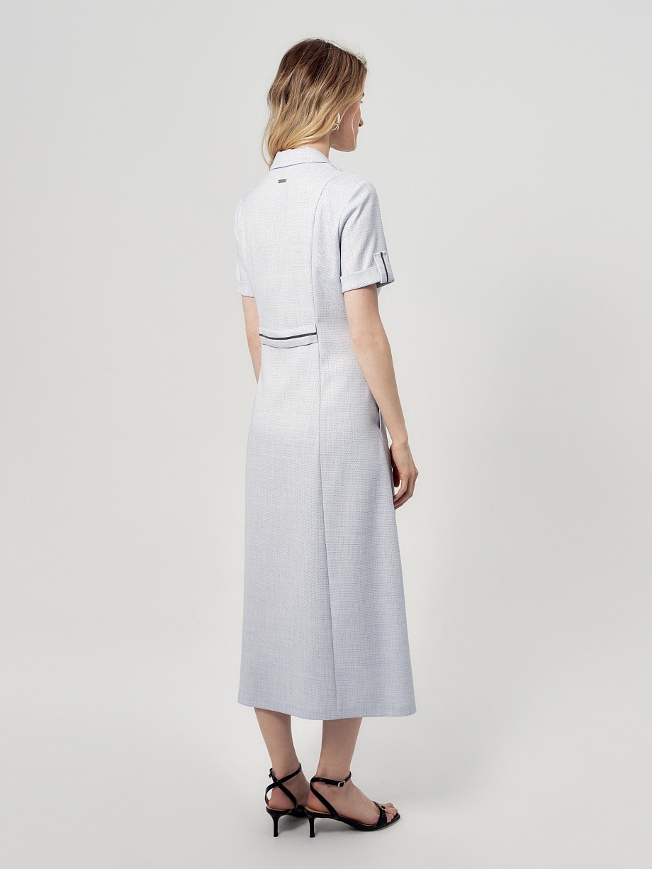 Приталенное платье из твидовой ткани