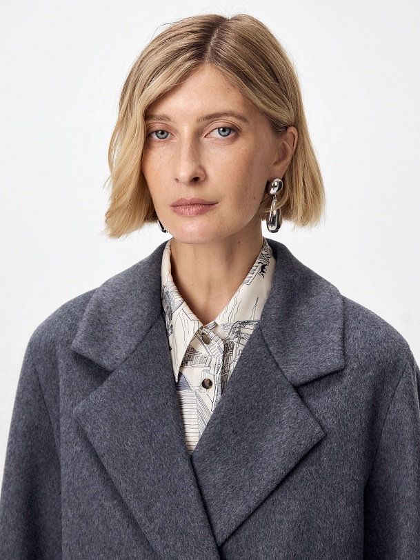 Пальто из шерсти с мембраной