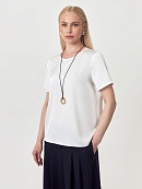 Блуза-футболка из атласа POMPA арт.3140262se0401