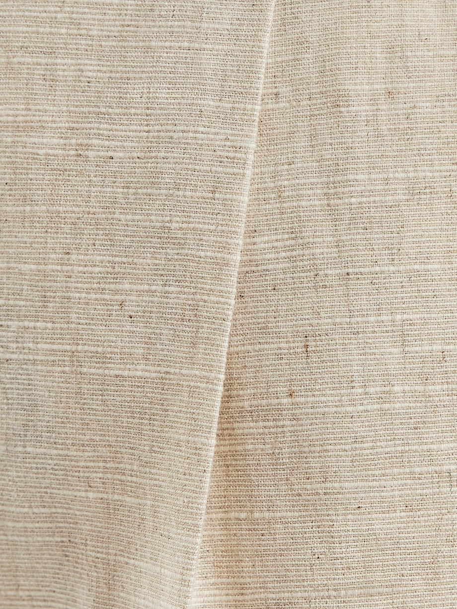 Брюки классические из хлопка и льна