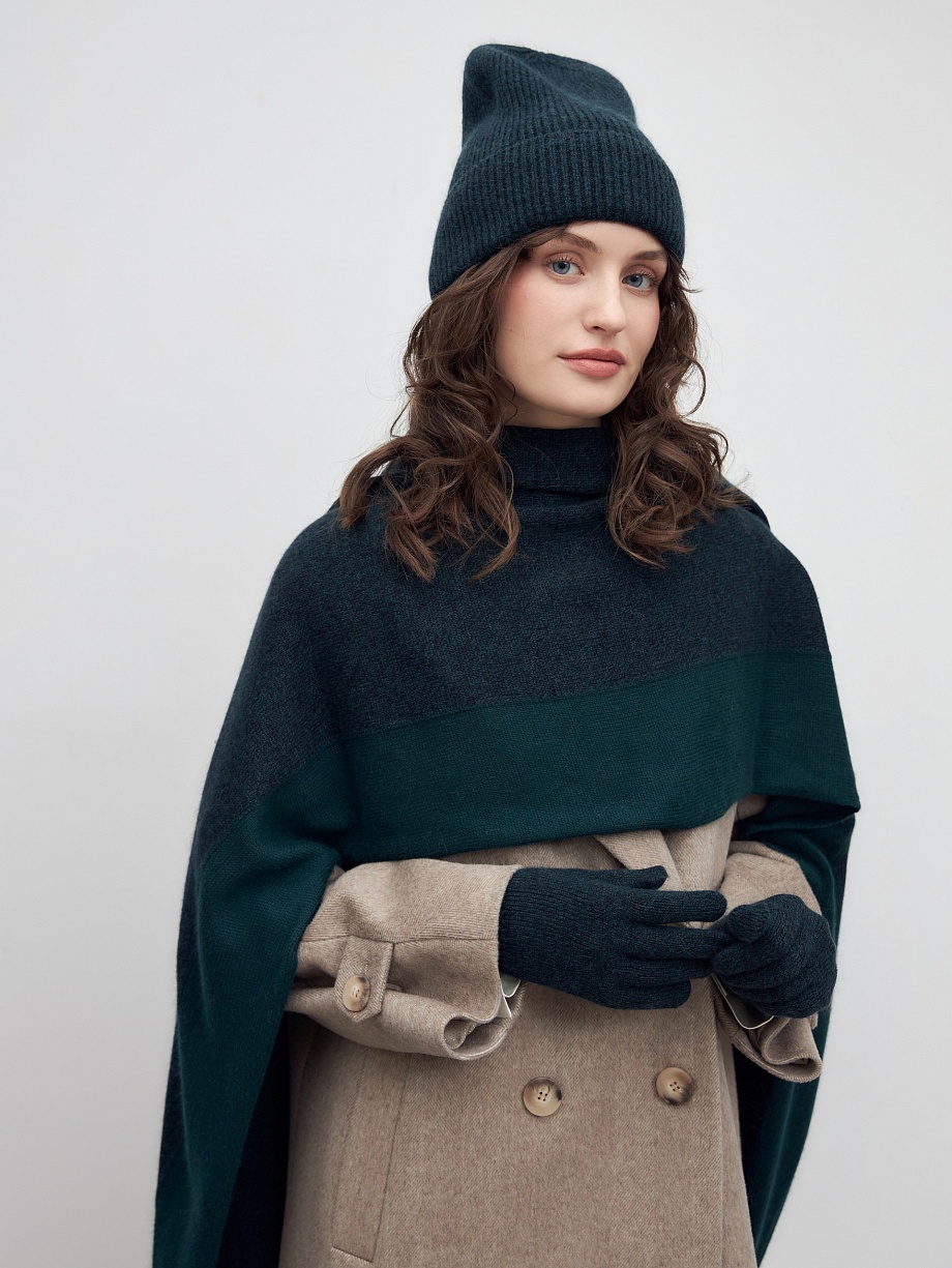 Демисезонный шарф с добавлением ангоры