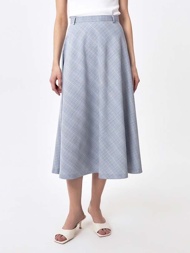 Юбка-трапеция из костюмной ткани 