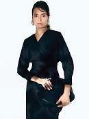 Платье на запах из фактурной ткани POMPA арт.2136471so0299