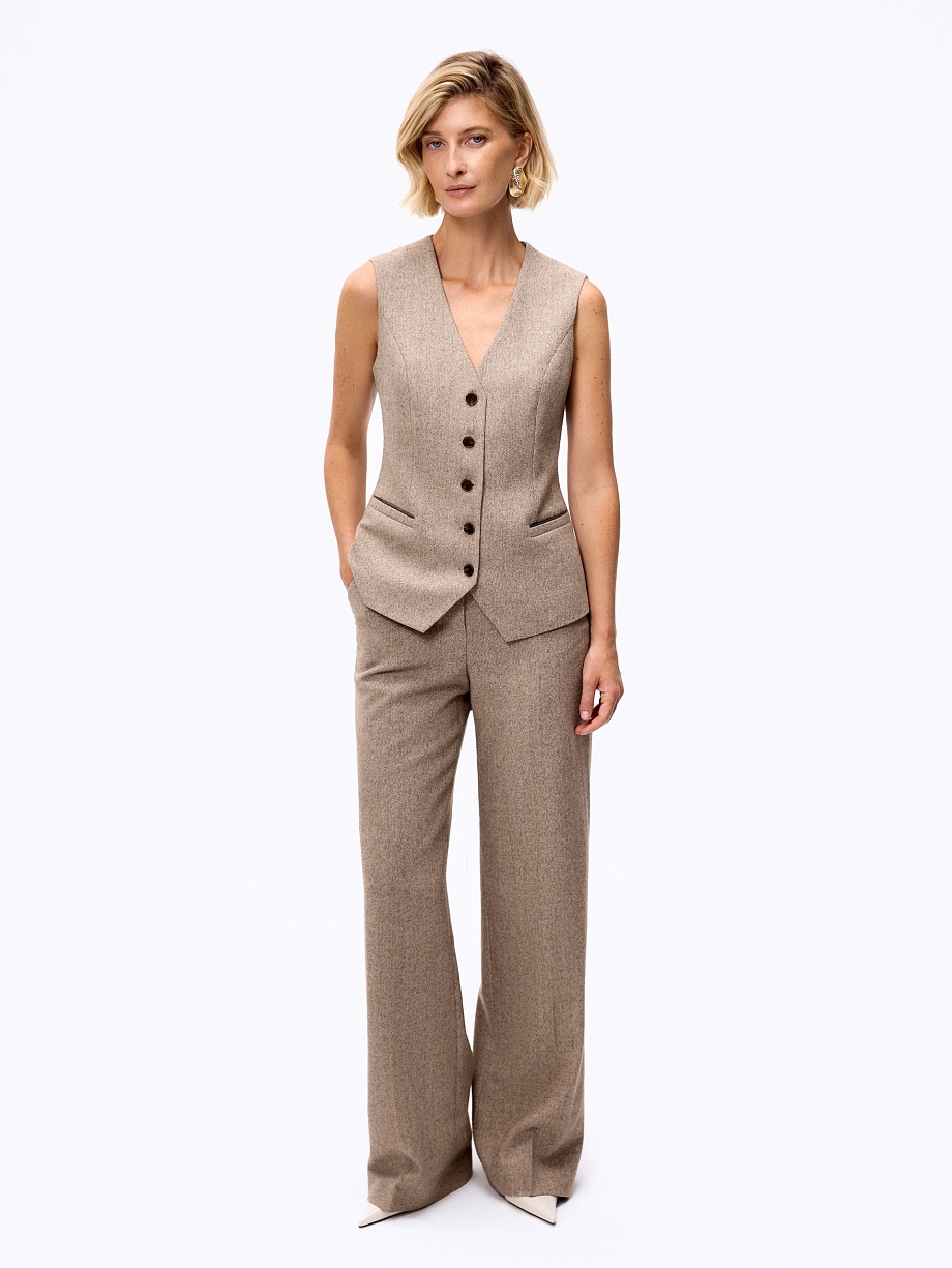 Жилет из премиальной костюмной шерсти