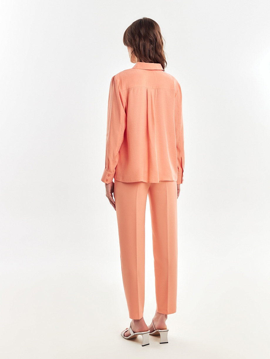 Свободная блузка без пуговиц