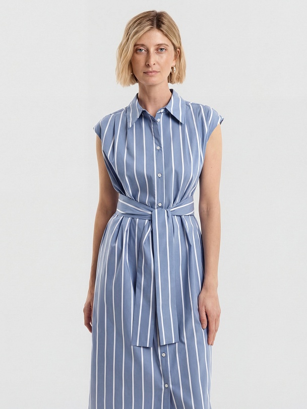 Платье-халат из хлопка