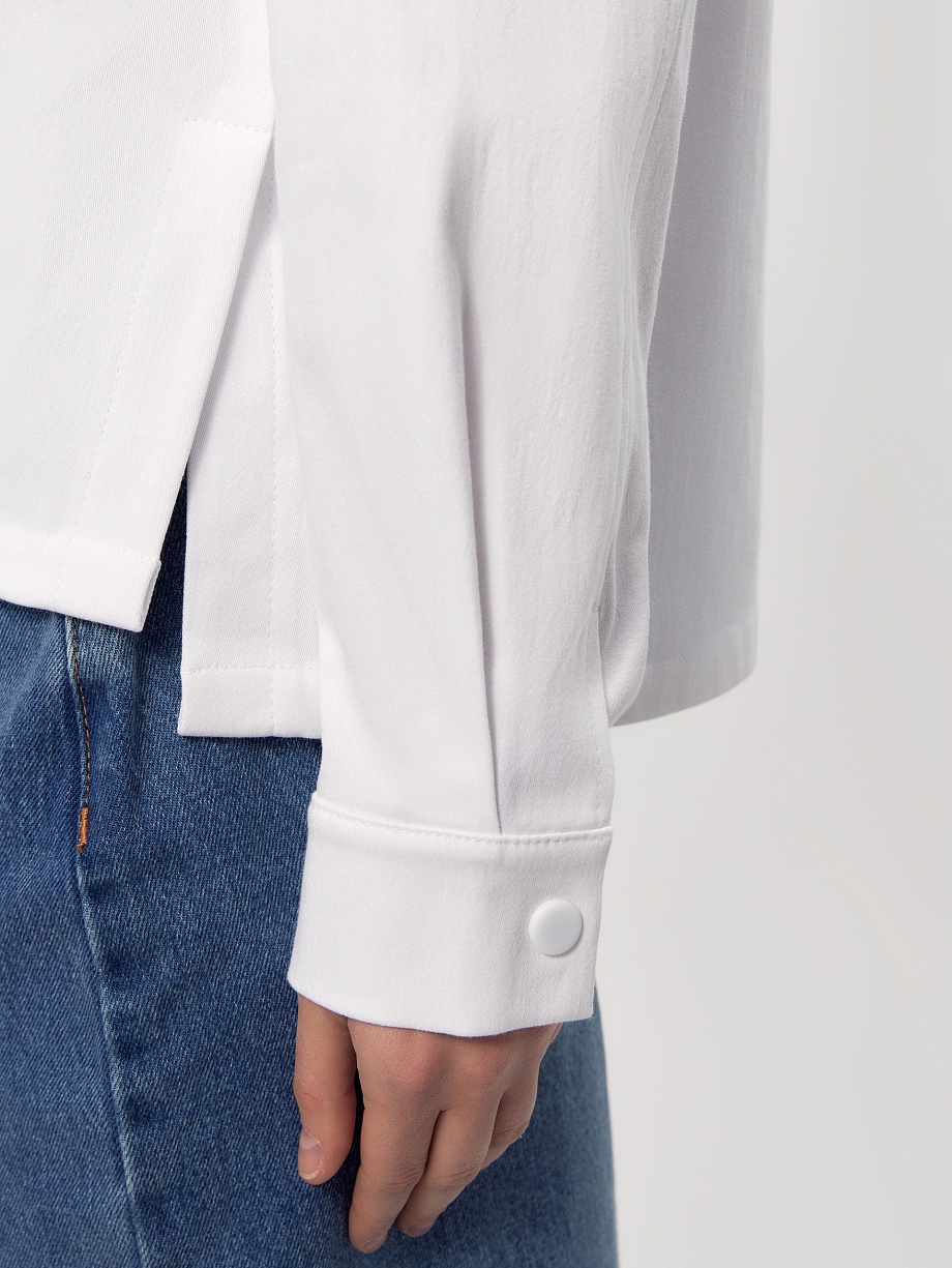 Прямой жакет из хлопка