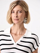 Джемпер-поло из вискозы и шелка POMPA арт.3218110kn2898