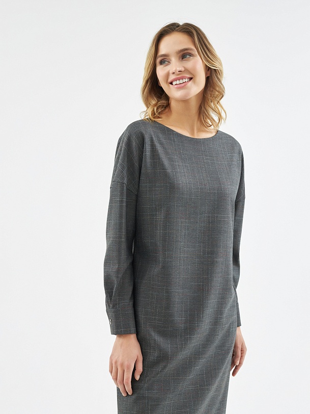 Прямое платье длины миди