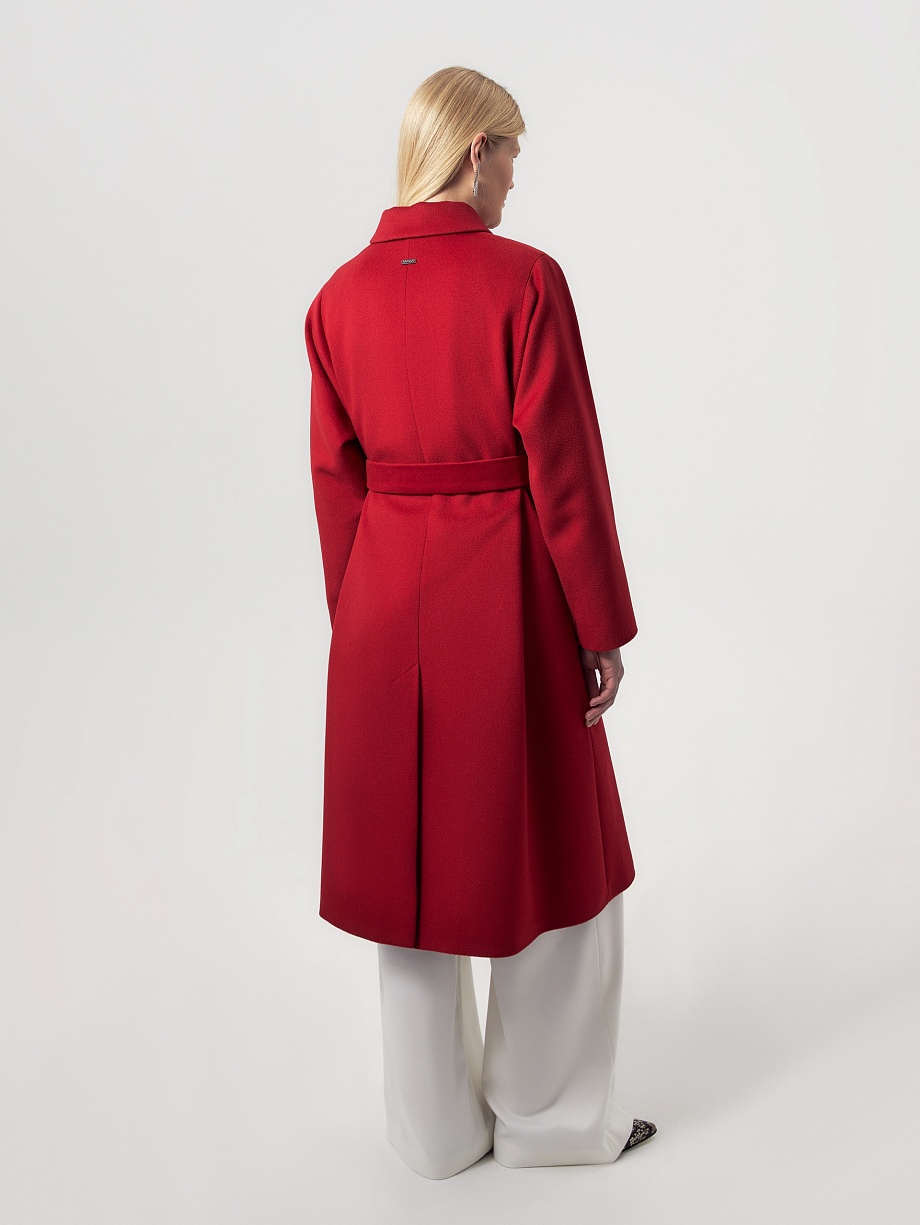 Демисезонное пальто из шерсти с мембраной