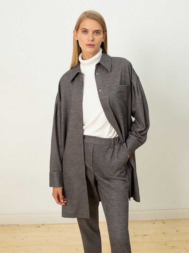 Брюки женские зауженного силуэта